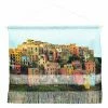 Best Sale ⌛ Fabric Deny Designs Happee Monkee Cinqueterre Wall Hanging 💯