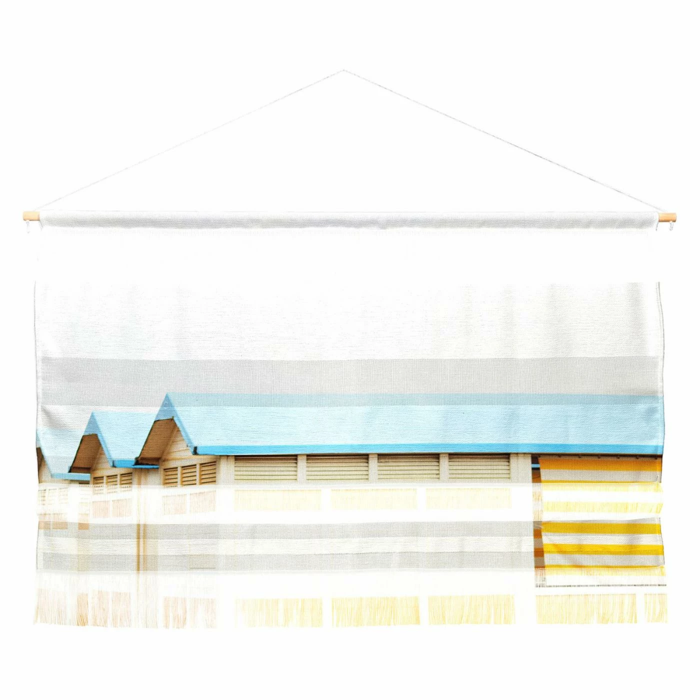 Outlet ๐ Fabric Deny Designs Happee Monkee Sunny Beach Huts Wall Hanging ๐