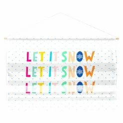 Wholesale 👍 Fabric Deny Designs Hello Sayang Let It Snow Polka Dots Wall Hanging 🌟