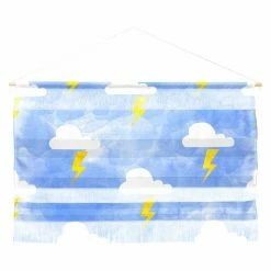 Hot Sale 👏 Fabric Deny Designs Hello Sayang Thunderstorm Wall Hanging ⌛