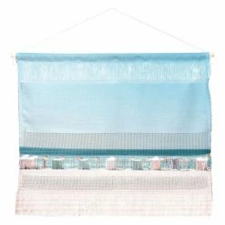 Brand new 🎉 Fabric Deny Designs Hello Twiggs Beach Huts Wall Hanging 🔔