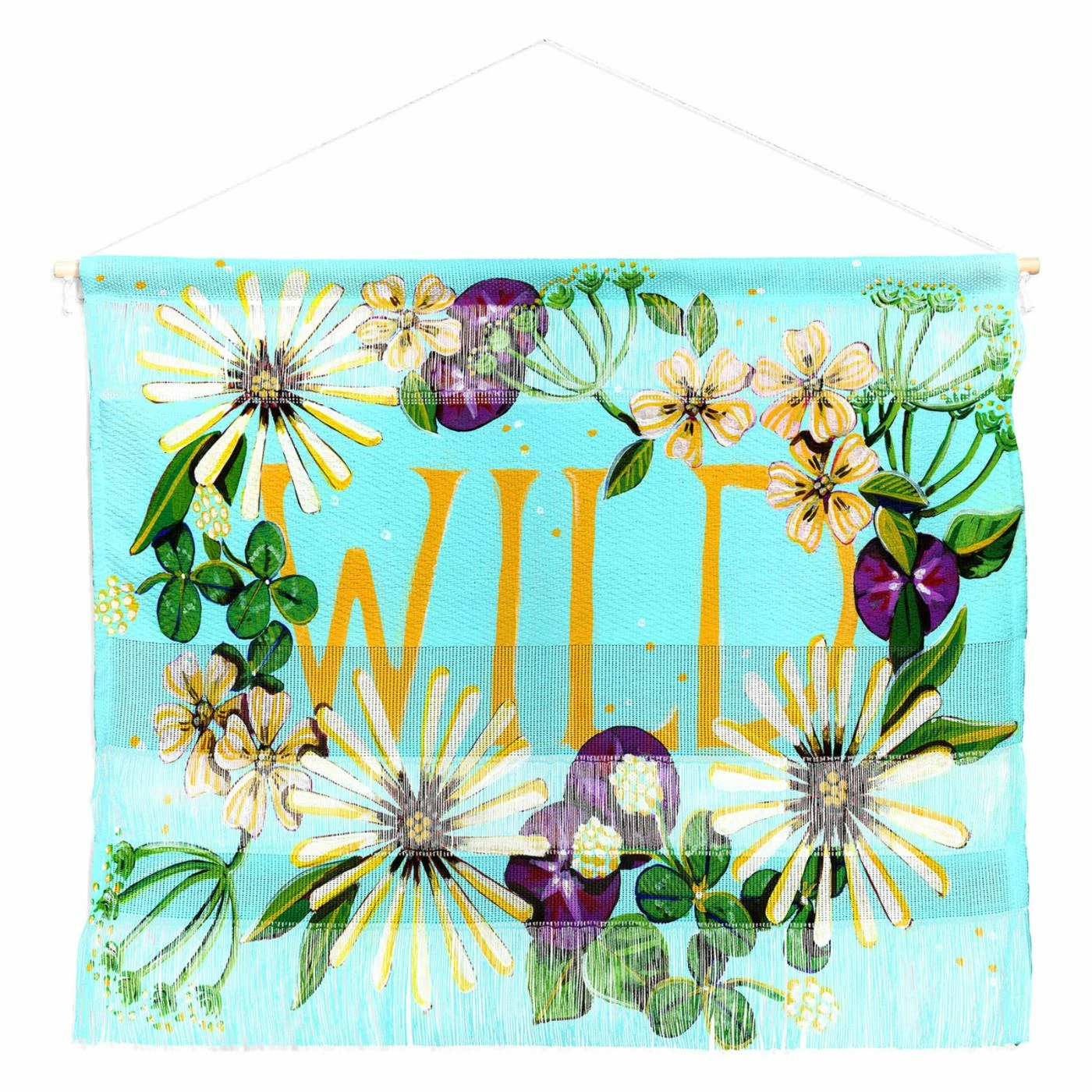Brand new ๐ Fabric Deny Designs Land Of Lulu Wildflower Wall Hanging ๐ฅ