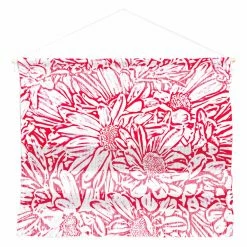 Top 10 😀 Fabric Deny Designs Lisa Argyropoulos Daisy Daisy In Bold Pink Wall Hanging 👏