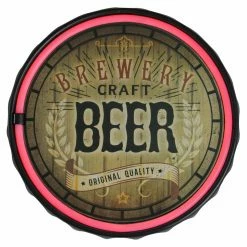 Flash Sale 👏 Resin Northlight Neon Style Lighted Beer Bottle Cap Wall Sign 😉