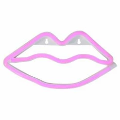 Best Pirce ⌛ Resin Northlight Neon Style Valentines Day Lips Wall Sign 🔥