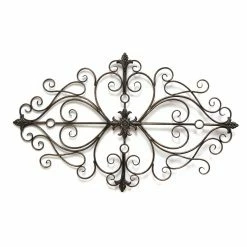 Best deal 👍 Stratton Home Decor Metal Stratton Home Black Traditional Scroll Wall Sculpture 👍
