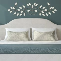 Best deal 🎉 Metal Stratton Home Decor Leaf Branch Over The Door Wall Sculpture 😉