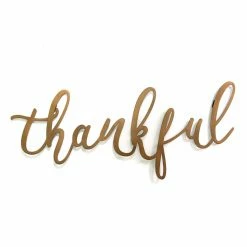 Best Sale ✨ Metal Stratton Home Decor Thankful Script Wall Decor 🛒