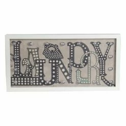 Flash Sale 🎉 Privilege International Laundry LED Wood Wall Decor ⌛