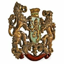 Outlet 😀 Wicker Design Toscano Inc Heraldic Royal Lions 🧥 Coat Of Arms Wall Sculpture 😍