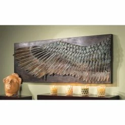 Buy 🔔 Wicker Design Toscano Inc Wing Of Icarus Sculptural Metal Wall Frieze 👍