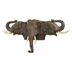 Best Sale 🧨 Wicker Design Toscano Raised Expectations Elephant Wall Sculpture 🌟