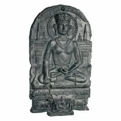 Outlet ❤️ Wicker Design Toscano Earth Witness Buddha Sculptural Wall Frieze ✨