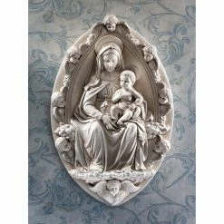 Flash Sale 💯 Wicker Design Toscano Madonna And Child Wall Sculpture 💯