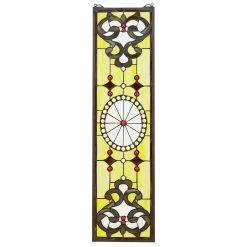 Hot Sale 👍 Metal Design Toscano Belvedere Tiffany-Style Stained Glass Window ⭐