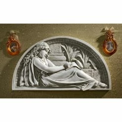 Hot Sale 🔔 Wicker Design Toscano Little Author Lunette Wall Sculpture ❤️