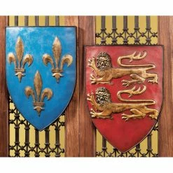 Discount 👏 Wicker Design Toscano Grand Arms Of France Wall Shield 🔔