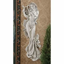Coupon 🧨 Wicker Design Toscano Musical Muse Wall Sculpture - Set Of 2 🎉