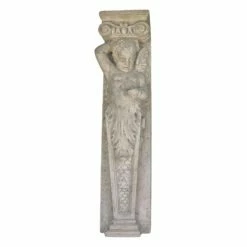 Best Pirce ⌛ Wicker Design Toscano Fontainebleau Winged Cherub Architectural Pilaster Sculpture 🎉