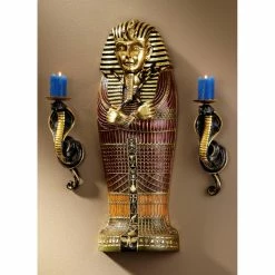 Coupon ⌛ Wicker Design Toscano Sarcophagus Of Egyptian King Tut Wall Frieze 🌟