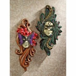 Discount ✨ Wicker Design Toscano Masquerade At Carnivale Mask Wall Sculpture ✨