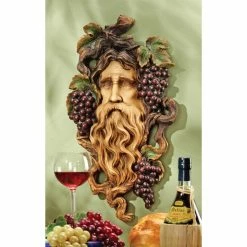 Buy 🧨 Wicker Design Toscano God Of The Grape Harvest Wall Sculpture ✔️