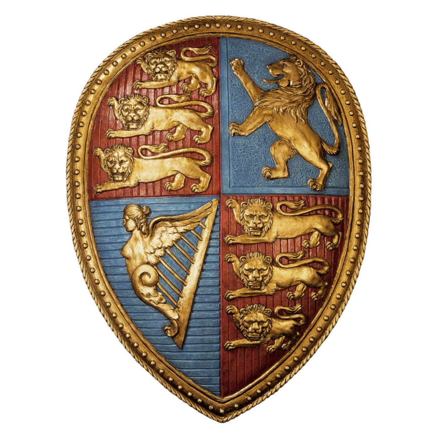 Best deal ๐ Wicker Design Toscano Queen Victoria Royal ๐งฅ Coat Of Arms Shield Sculpture ๐