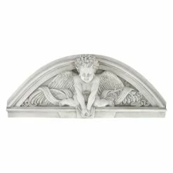 Top 10 😍 Resin Design Toscano Cherubs Grande Welcome Sculptural Wall Pediment 🎁