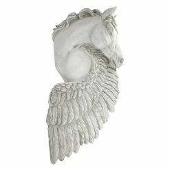 Hot Sale 🔥 Wicker Design Toscano Wings Of Fury Pegasus Horse Wall Sculpture ⌛