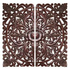 Budget 😉 Wood Design Toscano Carved Rosette Architectural Wall Sculpture 😍