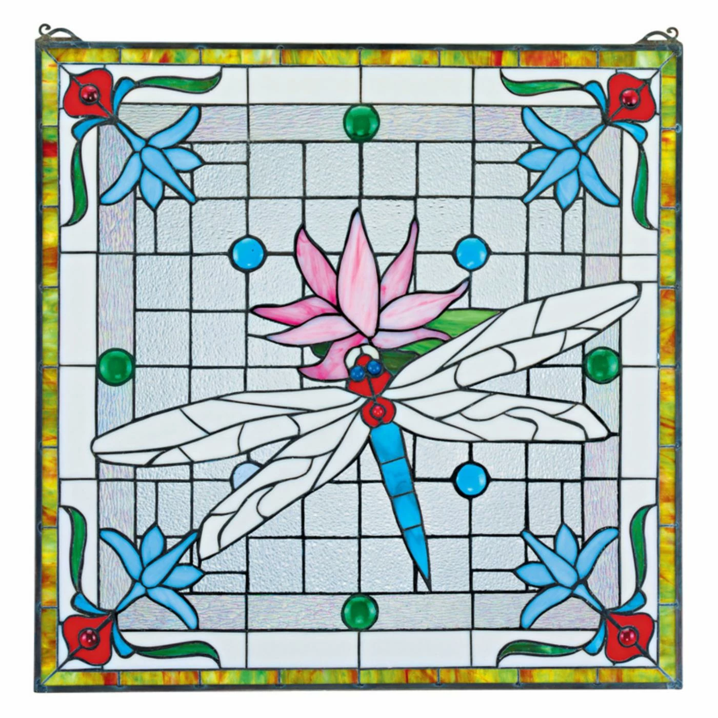 Flash Sale ๐ Design Toscano Dragonfly Pond Stained Glass Window ๐