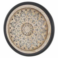 Promo 😀 Wood DecMode Round Cut-Out Wall Accent 😍