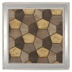 Best deal 🥰 DecMode Wooden Geometric Wall Accent 🔔