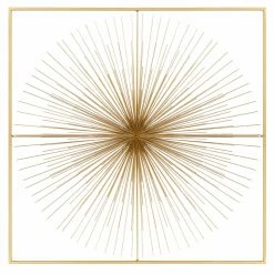 Hot Sale ⭐ Metal CosmoLiving By Cosmopolitan Modern Starburst Wall Decor 🥰