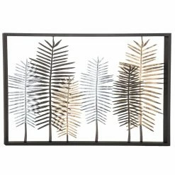 Budget ✨ Metal DecMode Forest Of Leaves Iron Modern Wall Decor 🛒