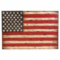 Best Pirce 😍 Metal DecMode American Flag Wall Sculpture 😀