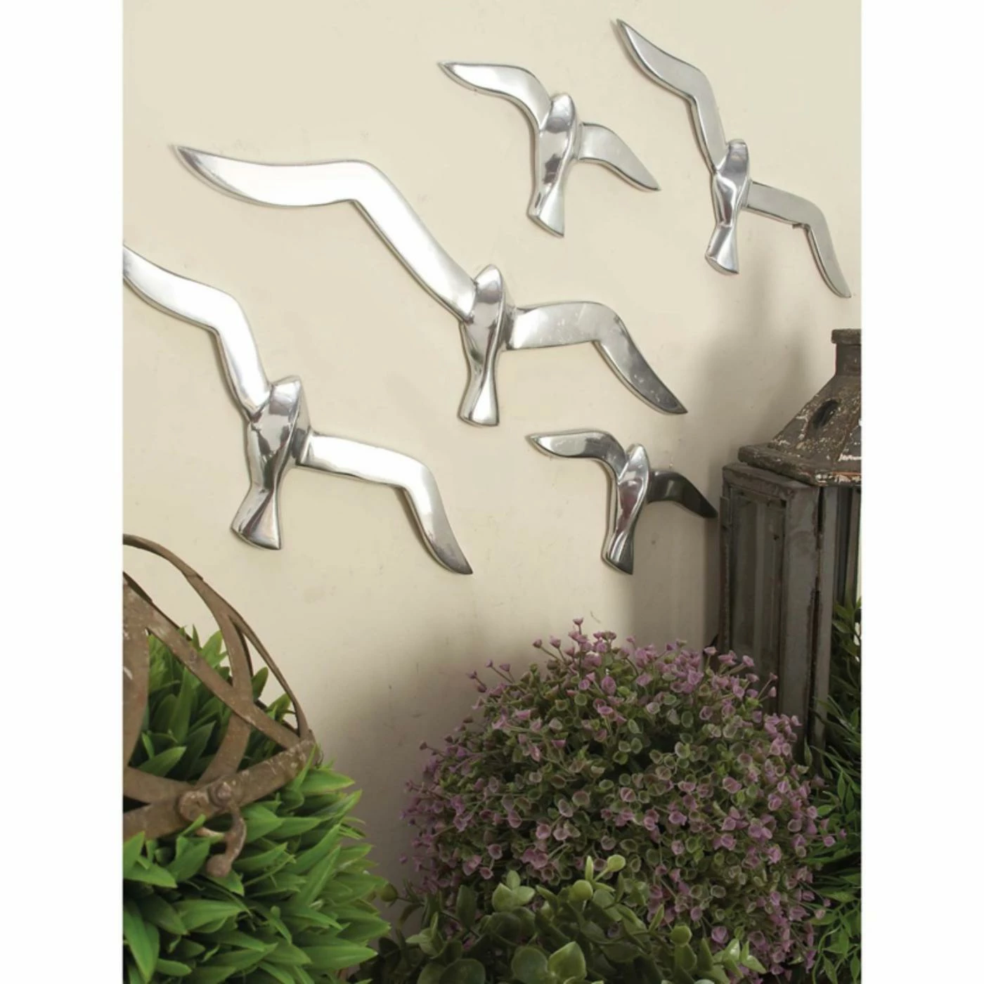 Buy ๐ Metal DecMode Flock Of Birds Wall Sculpture - Set Of 7 ๐ฏ