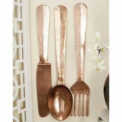 Best reviews of 😉 Metal DecMode Oversized Utensil Wall Sculpture - Set Of 3 ✨