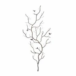 Buy 🌟 DecMode Metal Wall Sculpture - Branch & Birds 😀