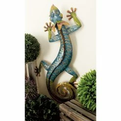 Flash Sale 👍 DecMode Metal Gecko Wall Sculpture 🛒