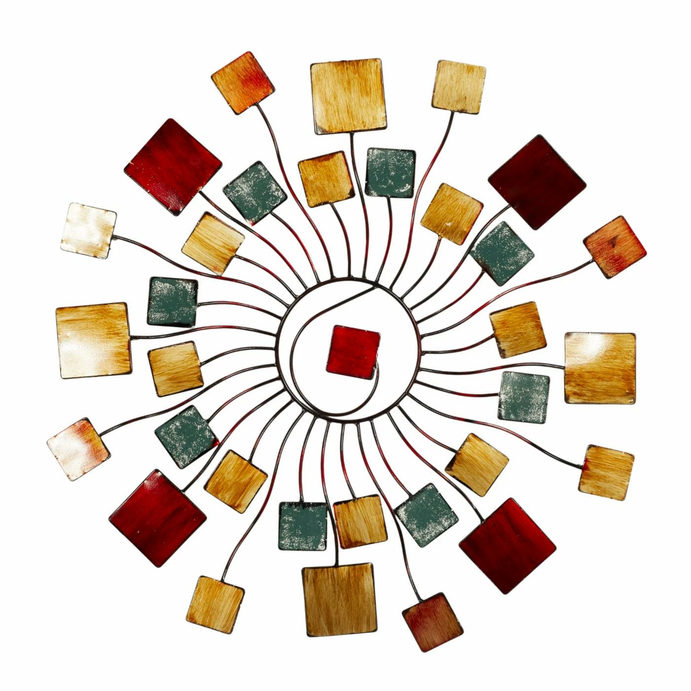 Wholesale π DecMode Metal Geometric Sun Wall Sculpture π