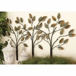 Cheap ❤️ DecMode Metal Leaf Wall Sculpture - Set Of 3 🥰