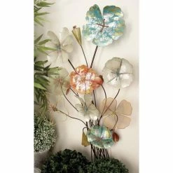 Promo 😍 DecMode Metal Flower Bouquet Wall Sculpture ❤️