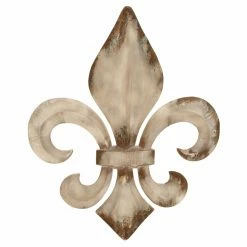 Best deal 👍 Metal DecMode Distressed Fleur De Lis Wall Sculpture 😀