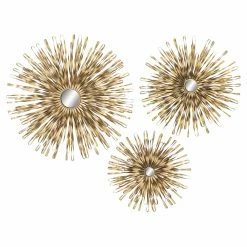 Best Pirce 👍 Metal DecMode Flattened Loop Bands Wall Sculpture - Set Of 3 🔥