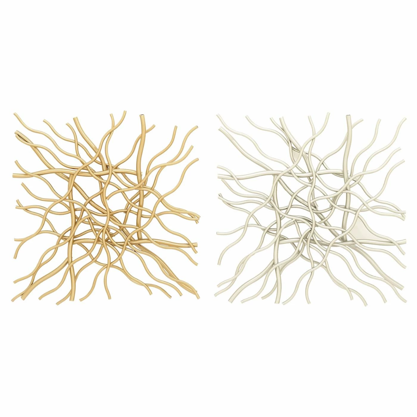 Best reviews of π― DecMode Abstract Design Metal Wall Sculpture - Set Of 2 βοΈ