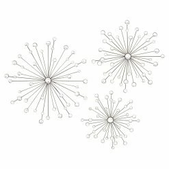 Deals 🤩 Resin DecMode Sunburst Pattern Wall Sculpture - Set Of 2 🥰