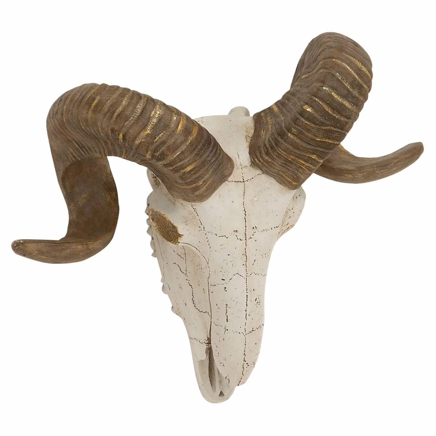 Outlet π₯ Wicker DecMode Ram Skull And Horns Wall Sculpture π€©