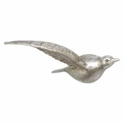 Best deal 🥰 Wicker DecMode Polystone Silver Bird Wall Sculpture - Set Of 3 😀