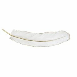 Flash Sale ⌛ Wicker DecMode Polystone Feather Wall Sculpture - 31W X 7H In. ⌛